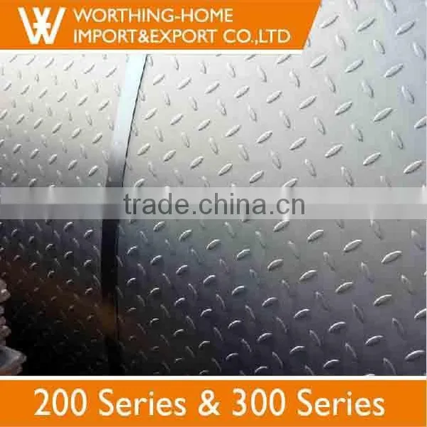 304 Stainless Steel Chequered Sheet For Stainless Steel Refrigerated Cabinet photo-2