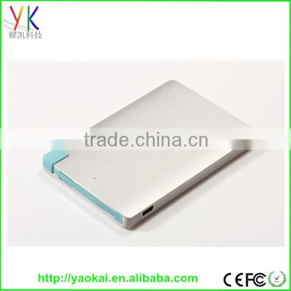 2016 3000mah Shenzhen Factory Ultra Slim Credit Card Power Bank photo-2