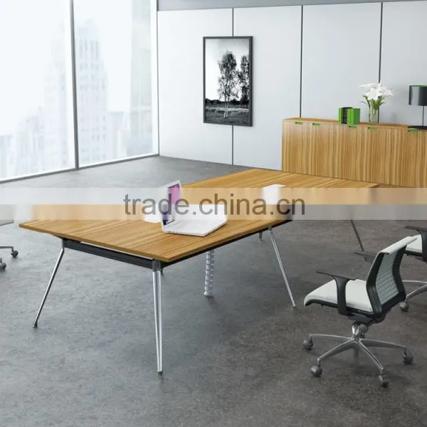 Modern Tempered Round Glass Conference Table Meeting Table photo-4