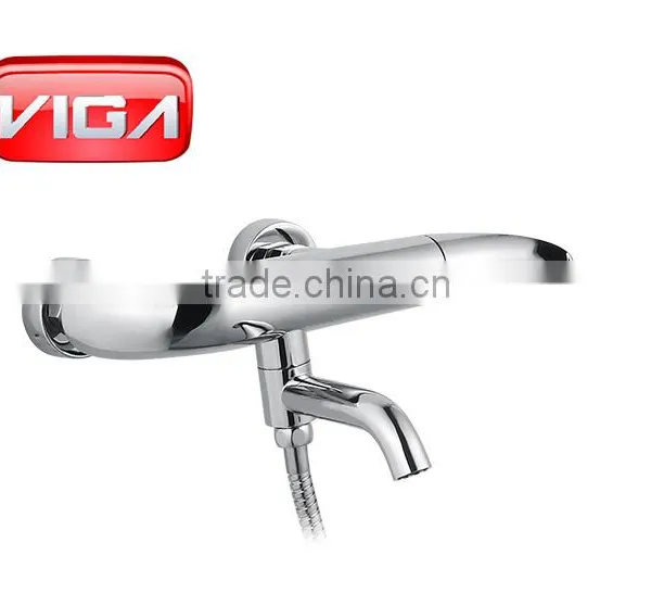 VIGA Emily Shower Mixer Single Lever Brass Body Chrome Toilet Shower Faucet photo-2