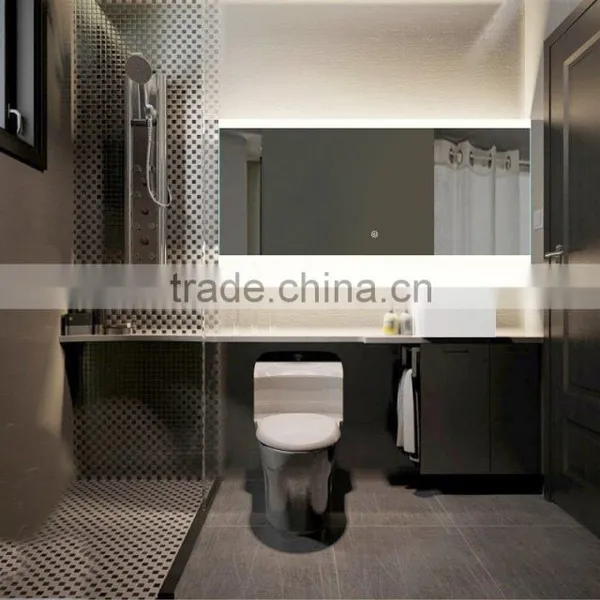 Wall Mounted LED Backlit Mirror With Touch Sensor photo-2