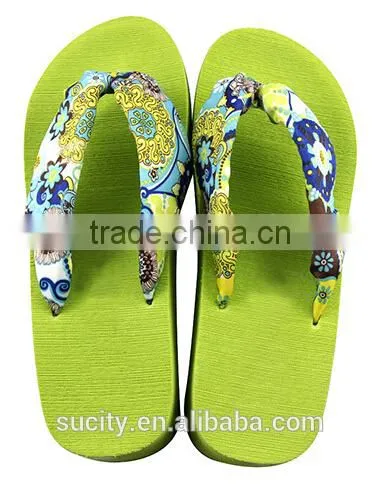 Comfortable Beautiful Flip Flop Women Cheap Flip Flop Textile Upper Solid Color Outsole Flip Flop photo-2