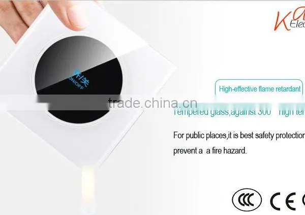 Single Smart Touch Screen Wall Plate Light Switch 1000w photo-6