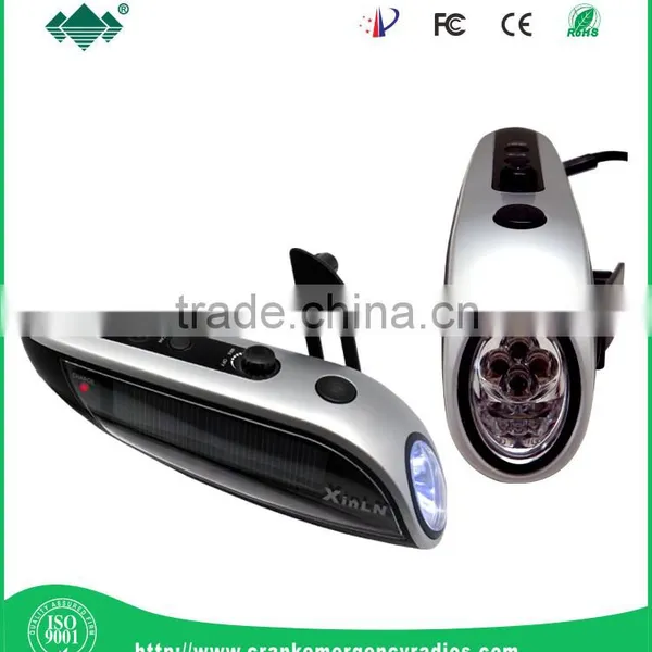 Solar Rechargeable Radio With Flashlight + Solar Phone Charger