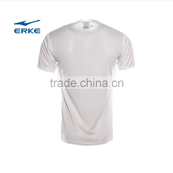ERKE Mens 100%polyester T-shirt Mens Round Neck Sport Shirt Cheap T-shirt Custom t Shirt for Men Wholesale/OEM China Manufacture photo-4