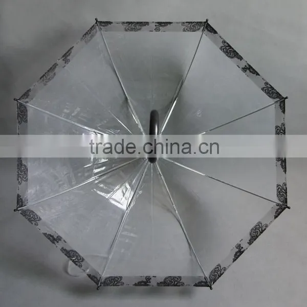 High Quality Printed Dome Clear Kids Umbrella photo-4