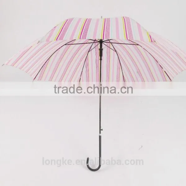 Fancy Straight Shaft Striped Printing Umbrella Slender photo-3