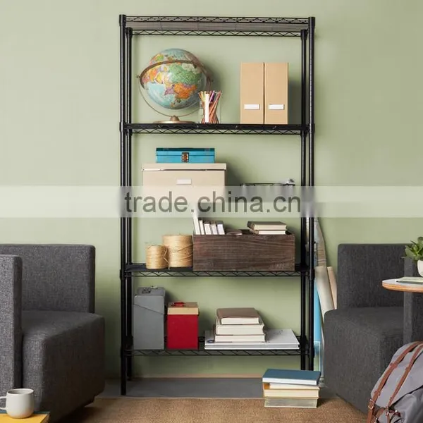 5-Shelf Metro Shelf ; Black Wire Shelf System Black photo-3