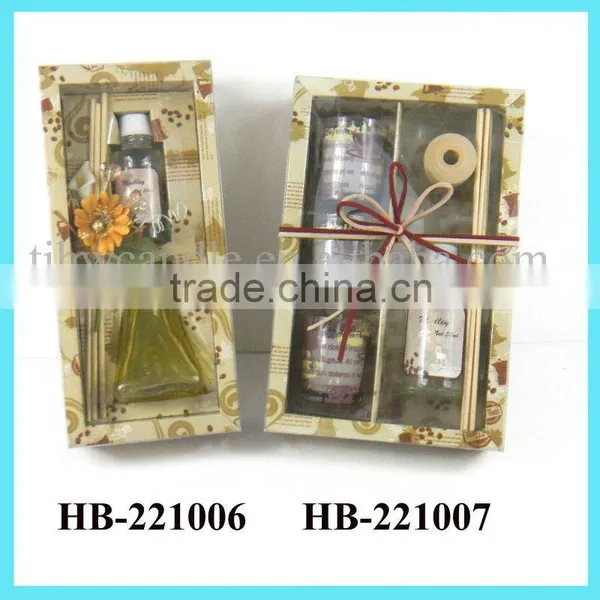 Aromatherapy Oil Diffuser With Candle Gift Set