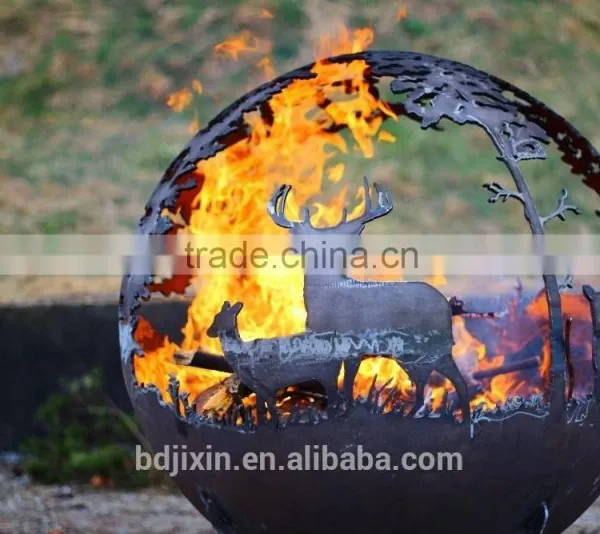 Custom Design Metal Sphere Hemisphere Fire Pit
