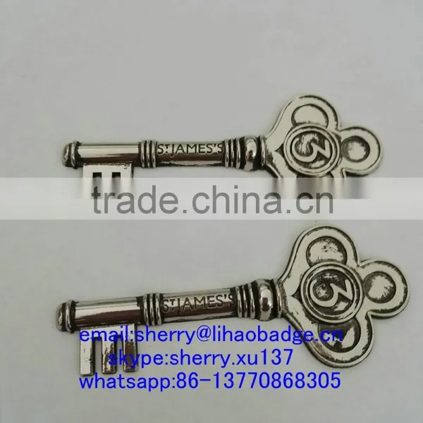 Souvenir Metal Antique Color Key,zinc Alloy Die Casting Key Shape Tag photo-3