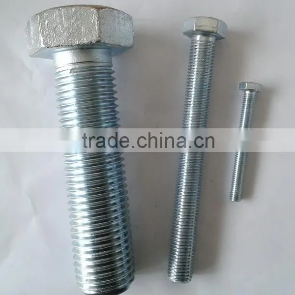 China Grade8.8 Fastener Hexagon Bolt, DIN931 / DIN933 Bolts photo-2