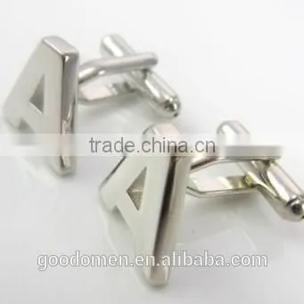 Promotional Cheapest plain silver cufflinks