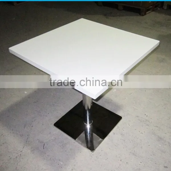 High Gloss White Acrylic Artificial Stone Table Tops/restaurant Dining Table photo-5
