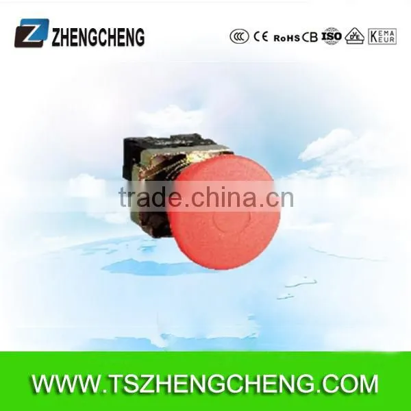 Metal headed and mushroom headed emergency stop push button switch