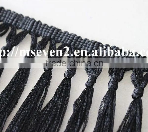 New Arrival100% Polyester Crochet Lace Tassel Border Lace Trims photo-5