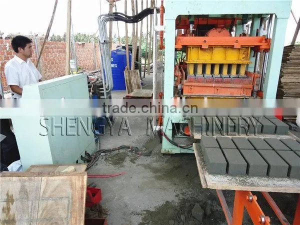 Shengya Germany Technology QT4-15 Automatically Concrete Fly Clay Block Machines Small Scale Industries in India Images photo-5