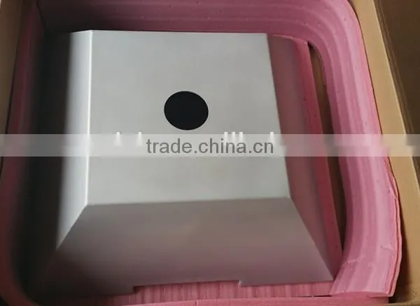 Large Square Aluminum Bowl With Hole in Flat Bottom Center Anodizing Surface photo-2