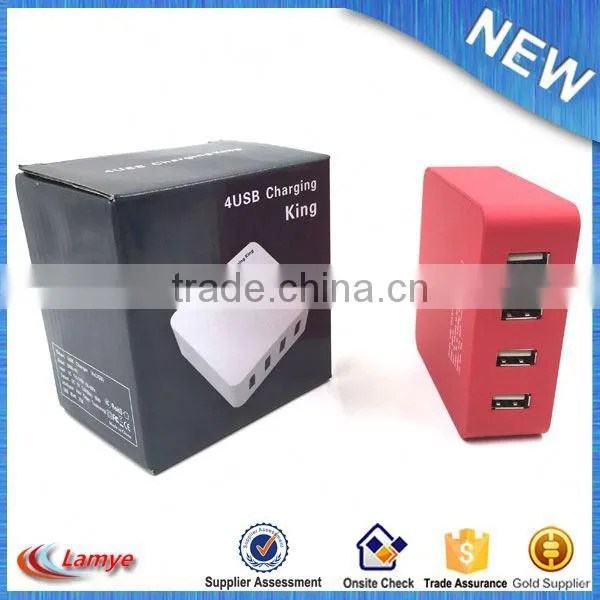 Portable Multi Phone Charger 4 Usb Port Wall Charger for Samsung photo-4