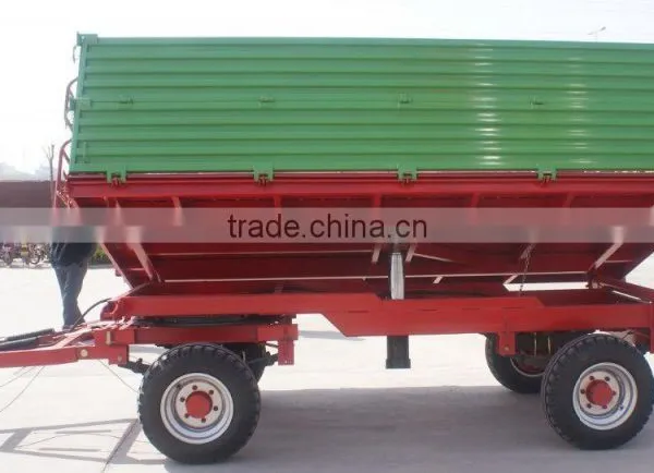 Hot Sale Euro Style Tractor Use Hydraulic 10Ton,heavy Duty Farm Tipping Trailer, Rear and Side Tipping With CE photo-6