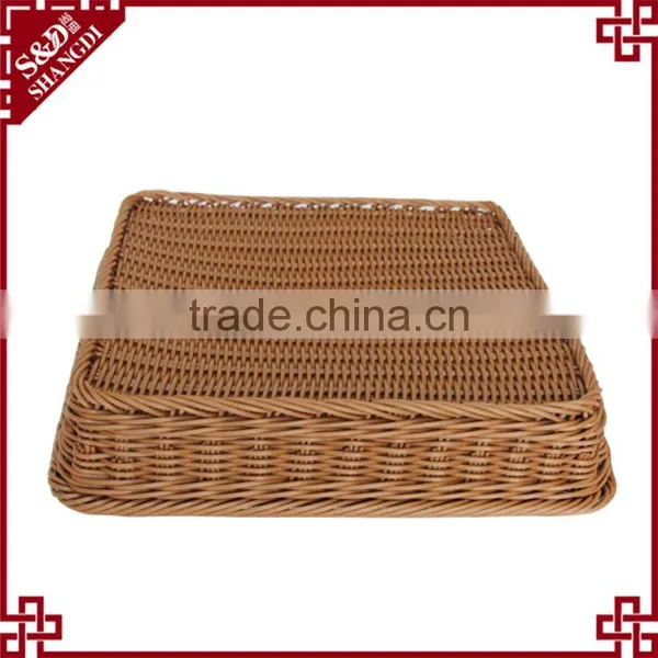 Eco-friendly Rattan Fruit Baskets for Supermarket Display Rack photo-6