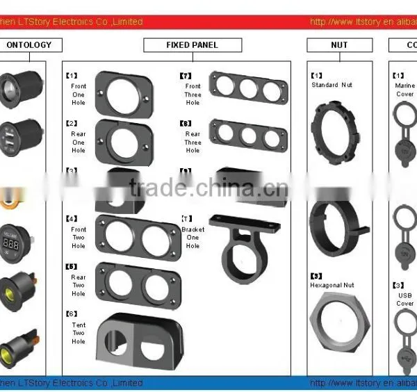 Waterproof USB Light Socket With Blue LED photo-3