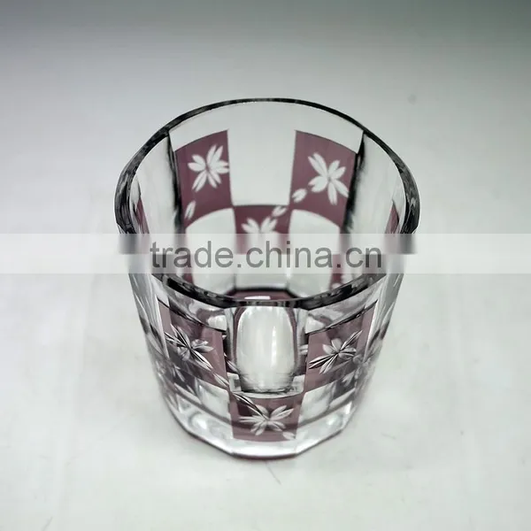 Bohemian Style Handmade 12oz Glass Cup Whisky Cup Water Cup Glassware photo-4