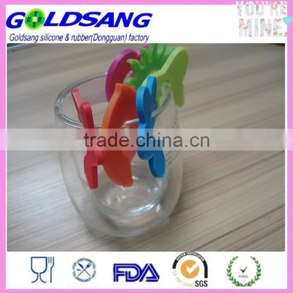 NEW Wine Glass Colorful Silicone Clips photo-3