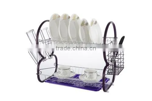 Seductive Purple Metal Kitchen Cabinet Dish Rack photo-2
