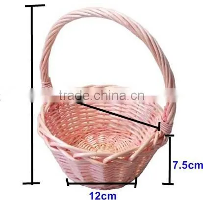 Handwoven Wicker Chinese Girl Basket Wedding photo-5