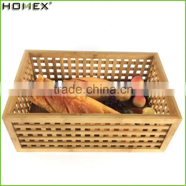 Bamboo Food Storage Box/Square Storage Bin Organizer/Homex_FSC/BSCI Factory photo-1