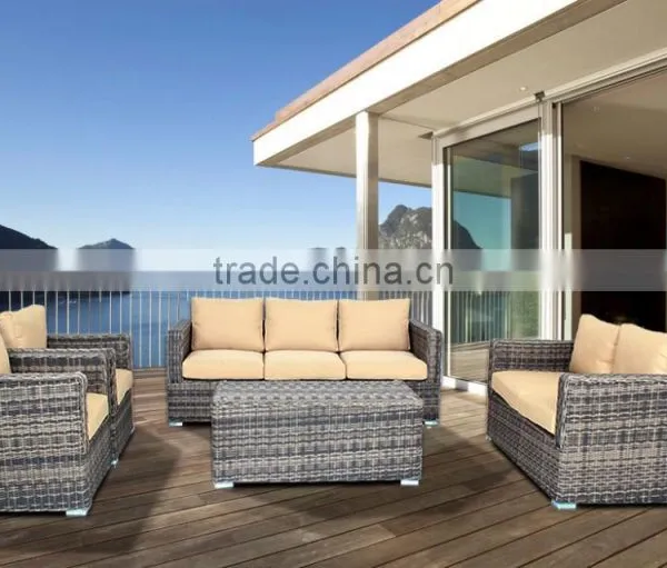Aluminum Frame Garden Furniture Rattan Sofa photo-2