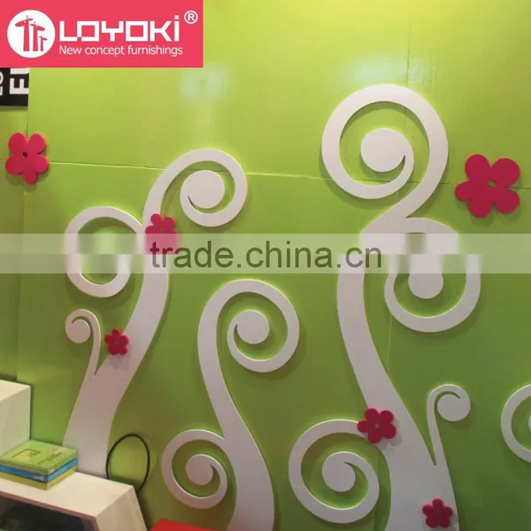 Original Design Home Accessories 3d Wall Decoration Wall Sticker Creative Wood Flower Wall Murals Home Decor photo-5