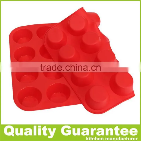 24 Holes Mini Round Silicone Muffin Pan Easy Cake Mold Microwave Oven Cake Pan Cookie Pan photo-3