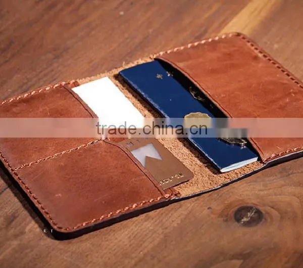 Custom Cheap Cow Leather Passport Holder ,passport Cover Hot Selling photo-3