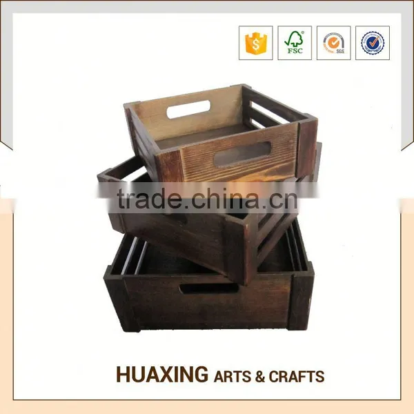 Handicraft Wooden Storage Basket With Lid photo-5