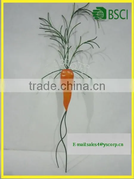 YS2015A229 Spring Carrot Vegetable Wrought Iron Garden Stake photo-3