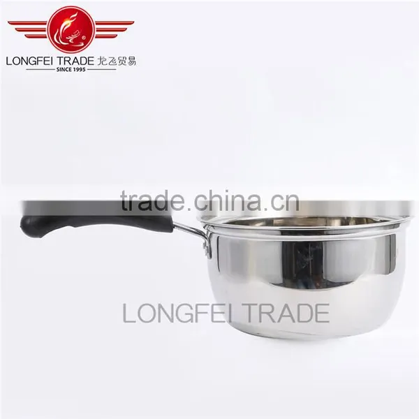 Eco-friendly Stainless Steel Single Handle Milk / Stock Pot/ Milk Cooking Pot photo-2