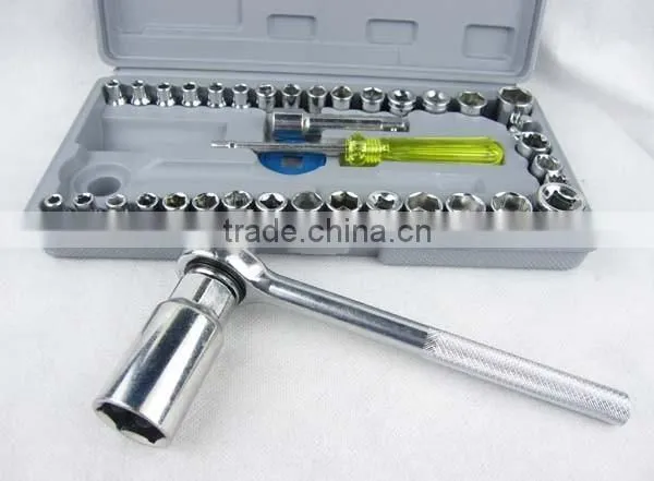 40pcs Socket Set 1/4 3/8 photo-2