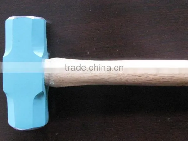 Drop Forging Blue Sledge Hammer Head With Wooden Handle photo-3