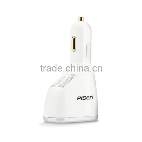 Pisen 5V 1A 2A Smart Wireless Dual USB Car Charger for Mobile Phone Tablet Camera Car Recorder Navigator MP3 MP4 PSP photo-3