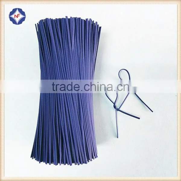Bag Closure Used Precut Colorful Plastic Coated Iron Wire Twist Tie photo-4