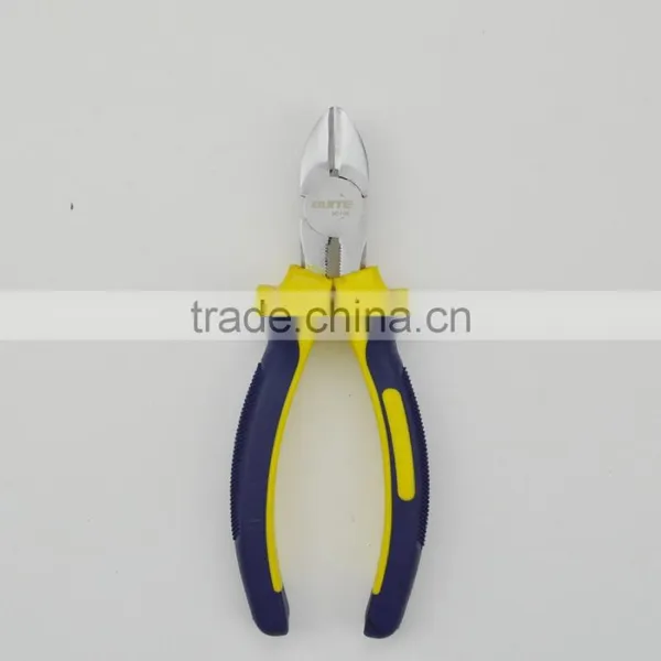 2015 Forged Pearl Nickel Steel Polishing Diagonal Nose Pliers 8" photo-3