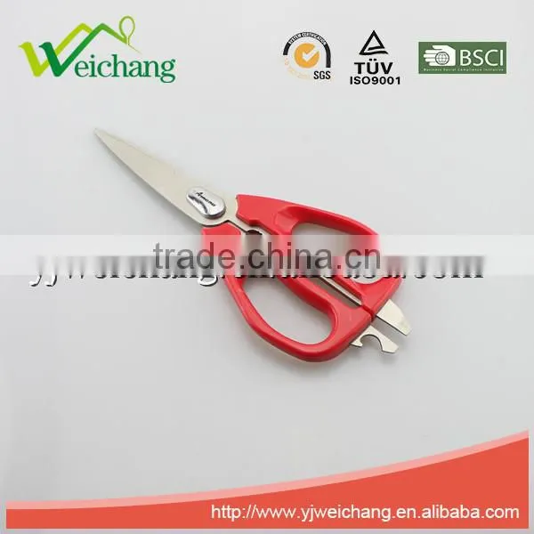 WCTS1190 Soft Grip Scissors Heavy Duty Checkered Chef Multifunction Kitchen Scissors Shears photo-2