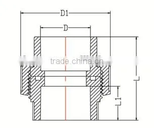 HIGH QUANLITY UNION OF PVC GB INDUSTRIAL PRESSURE PIPES & FITTINGS FOR WATER SUPPLY photo-2