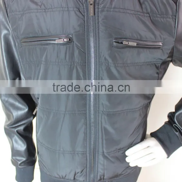 Cheap Black Mens Plain Black Jacket photo-3