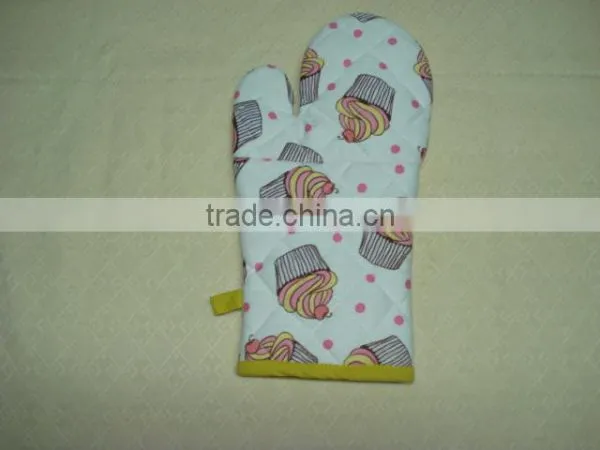 Printed Cotton Oven Mitt photo-2