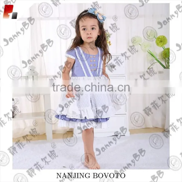 Boutique Remake Little Girl Puffy Dress Girl Boutique Style Dots Dress photo-5