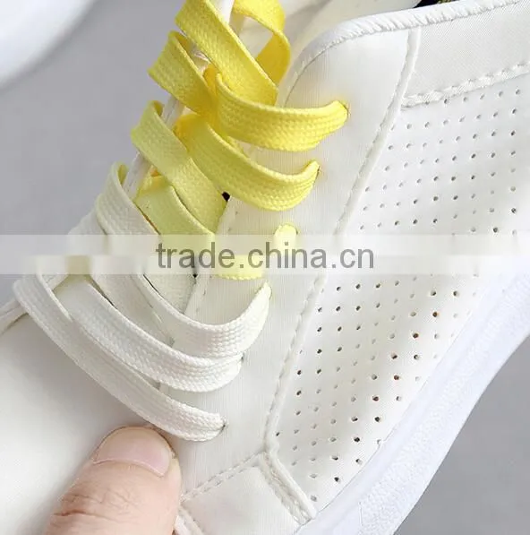 Zm35609a Ladies Fancy Footwear Summer White Casual Canvas Shoes photo-6