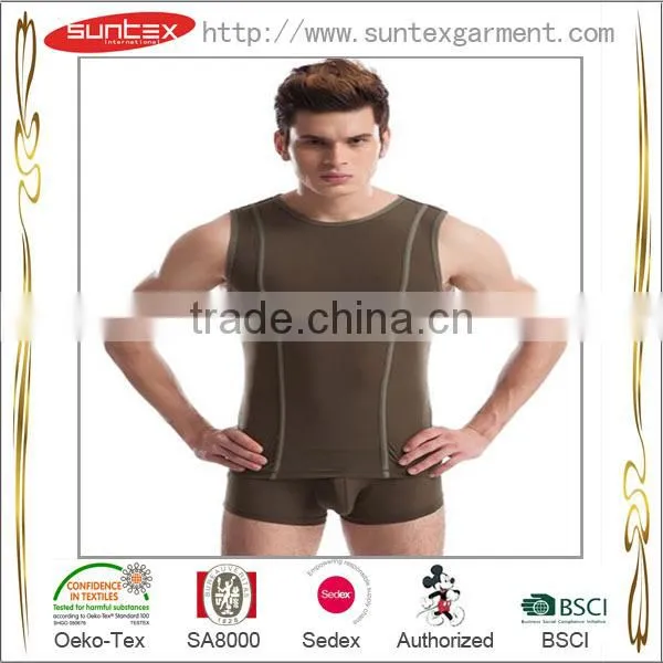 Suntex Women Hot Sale Fitness Gym Wear Men Tank Vest Sports Tank Top photo-2